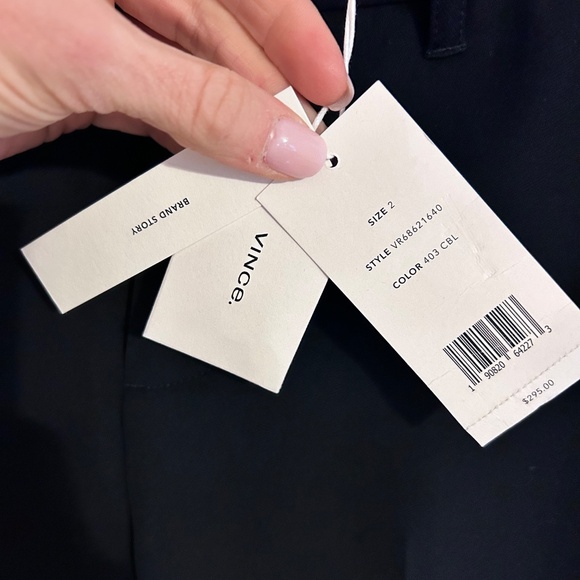 NWT Vince Suit Pants in Navy Size 2 - Picture 2 of 4